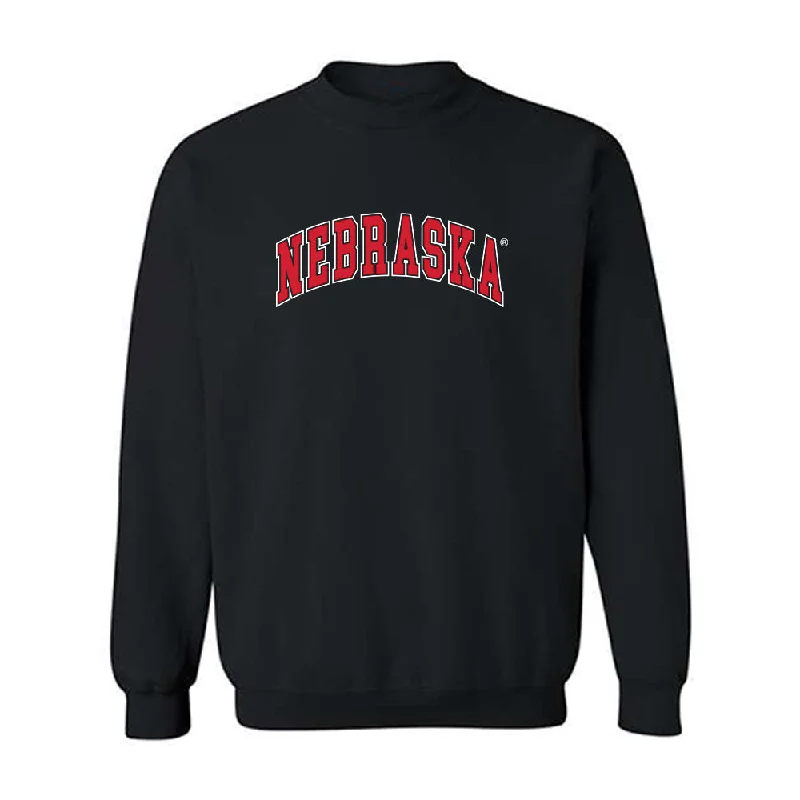 Nebraska - NCAA Women's Track & Field : Quincy Hubert - Generic Shersey Crewneck Sweatshirt Hoodie with Slit Hem Functional Movement