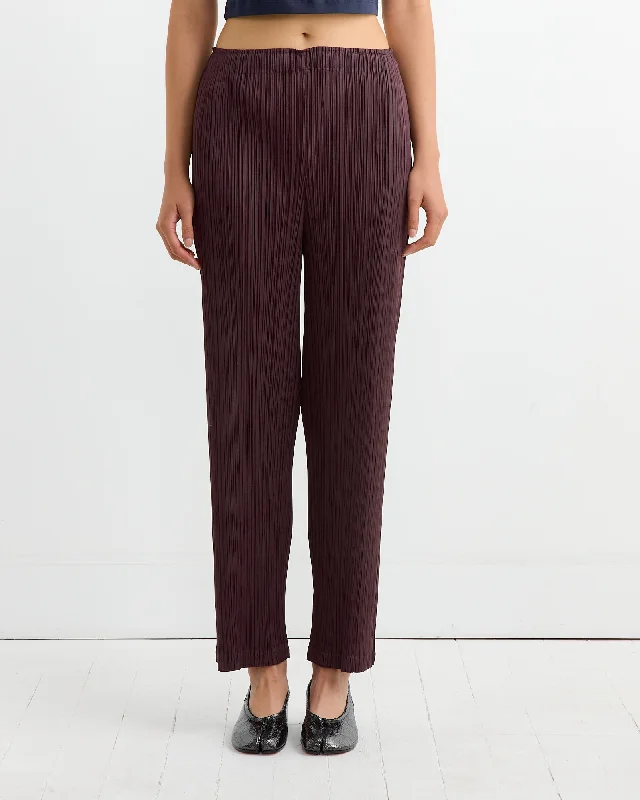MC Sept Pant in Dark Brown Trendy Printed Pants
