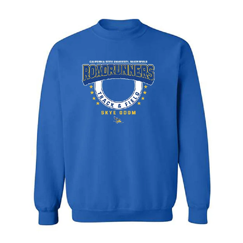 CSU Bakersfield - NCAA Women's Track & Field : Skye Odom - Classic Fashion Shersey Crewneck Sweatshirt Hoodie with Crew Neck Simple Timeless