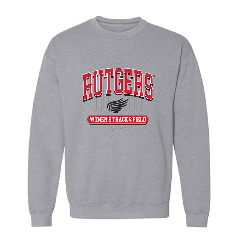 Rutgers - NCAA Women's Track & Field : Azariah Grantham - Crewneck Sweatshirt Hoodie with Drawstring Waist Adjustable Fitted