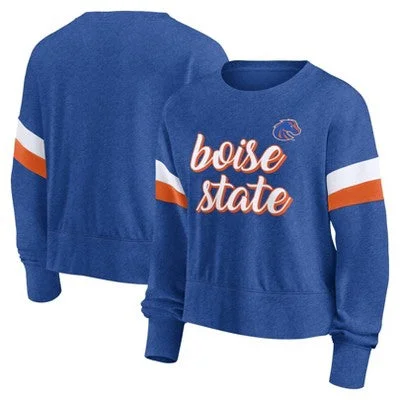 New - NCAA Boise State Broncos Women's Crew Neck Fleece Sweatshirt - XXL Hoodie with Toggle Buttons Decorative Unique