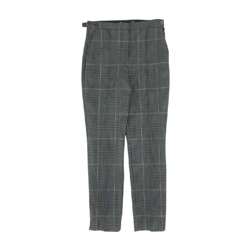 Gray Check Dress Pants Fashionable Jogger Pants