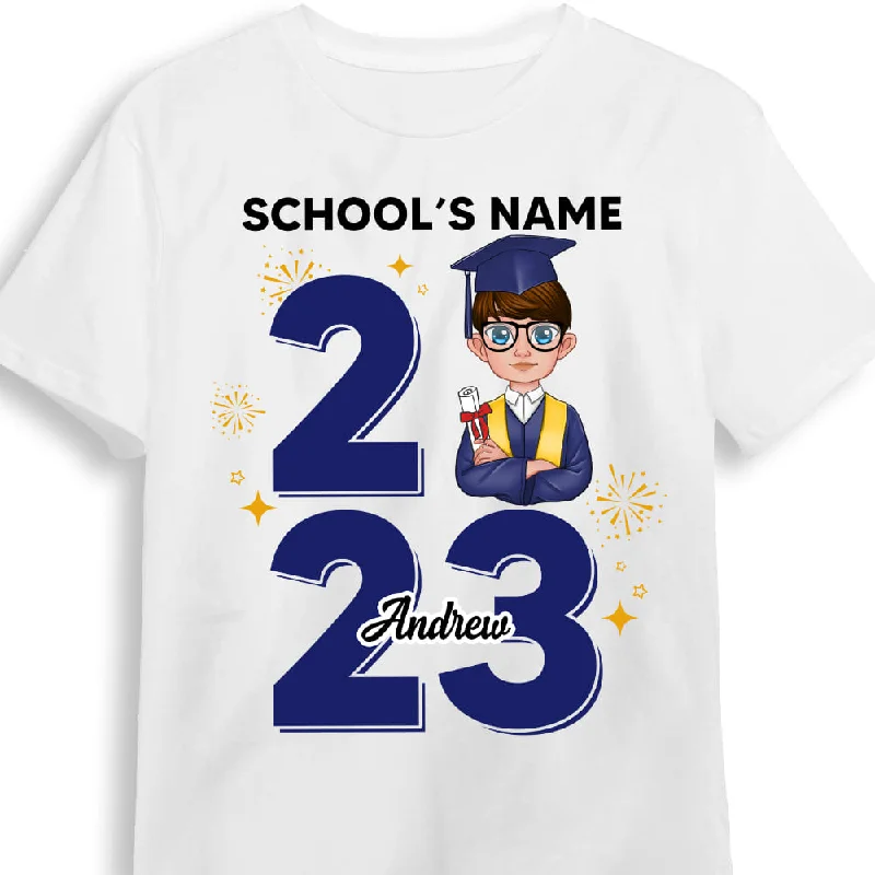 Personalized Graduation Gift For Grandson Shirt - Hoodie - Sweatshirt 23738 Hoodie with Embroidery Detailed Premium