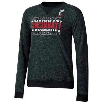 Open Box - NCAA Cincinnati Bearcats Women's Crew Neck Fleece Sweatshirt - XL Hoodie with Batwing Sleeves Loose Dramatic