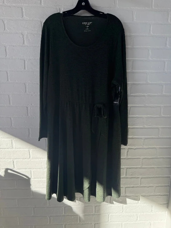 Dress Casual Midi By Torrid In Green, Size: 2x Tunics Wedding white