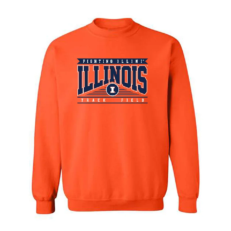 Illinois - NCAA Women's Track & Field (Outdoor) : Azariyah Bryant - Classic Shersey Crewneck Sweatshirt Hoodie with Bell Sleeves Flared Feminine