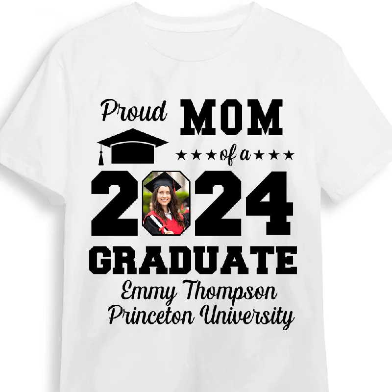 Personalized Photo Proud Mom Of A Graduate Shirt - Hoodie - Sweatshirt 33302 Hoodie Jacket Zipper Layering