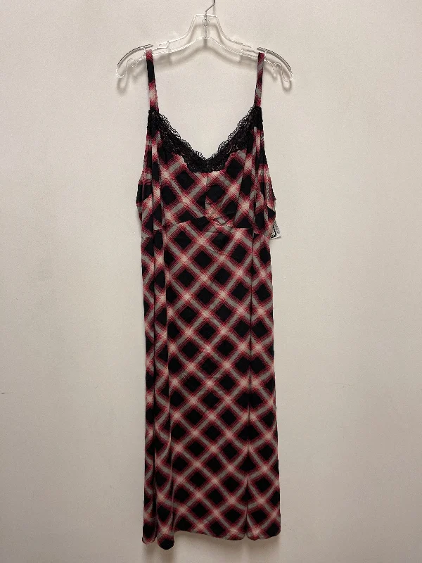 Dress Casual Midi By Torrid In Plaid Pattern, Size: 3x Tunics Trendy modern