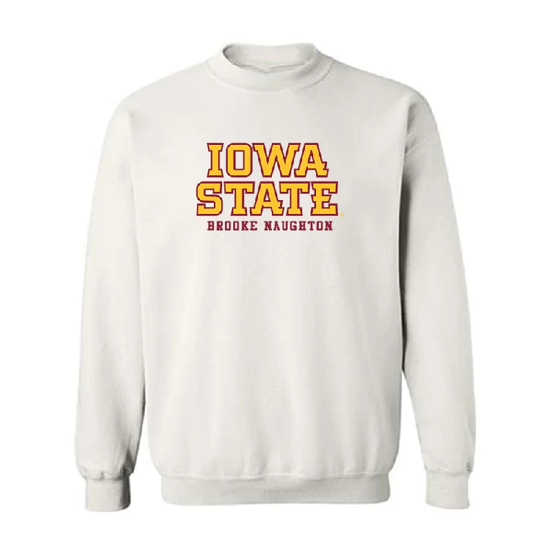 Iowa State - NCAA Women's Track & Field : Brooke Naughton - Classic Fashion Shersey Crewneck Sweatshirt Hoodie with Slit Hem Functional Movement