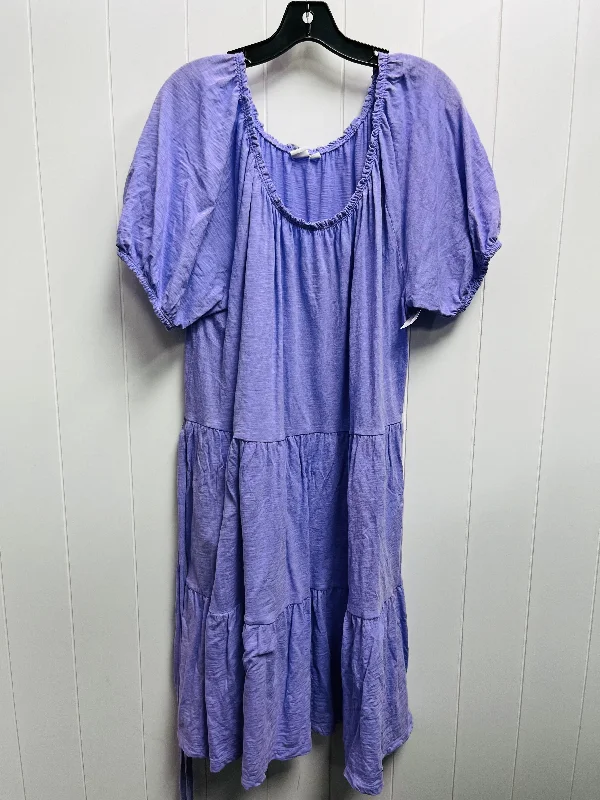 Dress Casual Short By Gap In Purple, Size: Xl Tunics Solid Classic