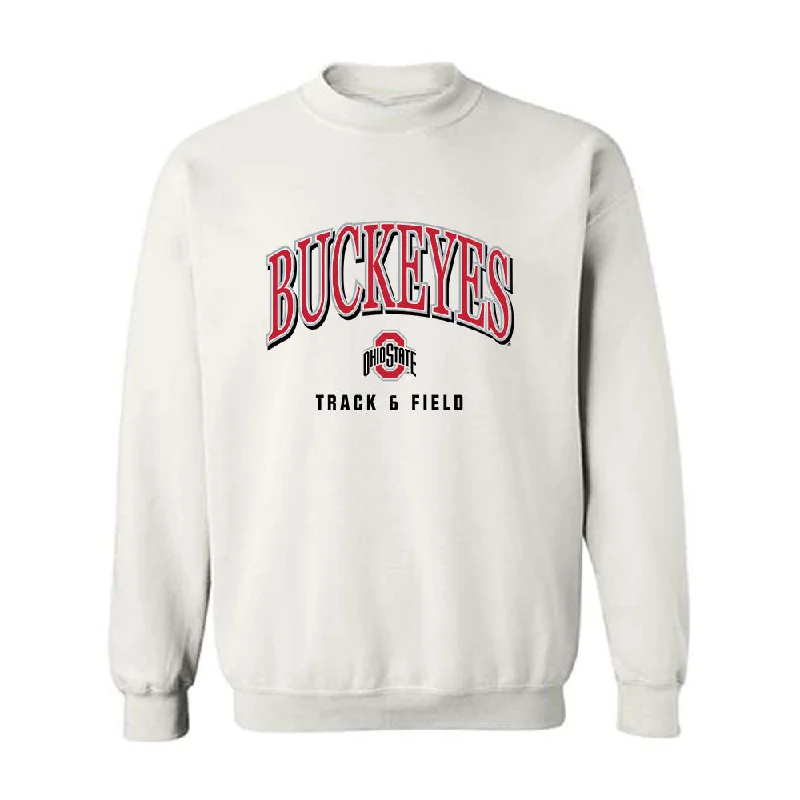 Ohio State - NCAA Women's Track & Field : Nicole Grimes - Crewneck Sweatshirt Hoodie with Distressed Vintage Worn