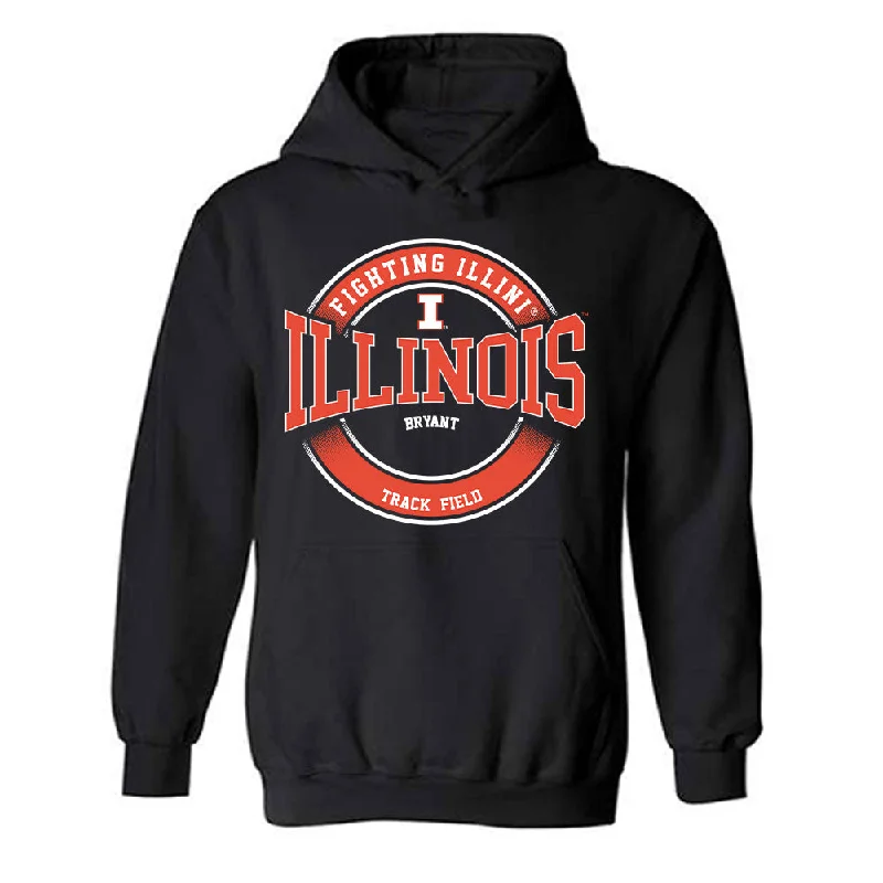 Illinois - NCAA Women's Track & Field (Outdoor) : Azariyah Bryant - Classic Fashion Shersey Hooded Sweatshirt Hoodie with Cuffed Sleeves Snug Secure