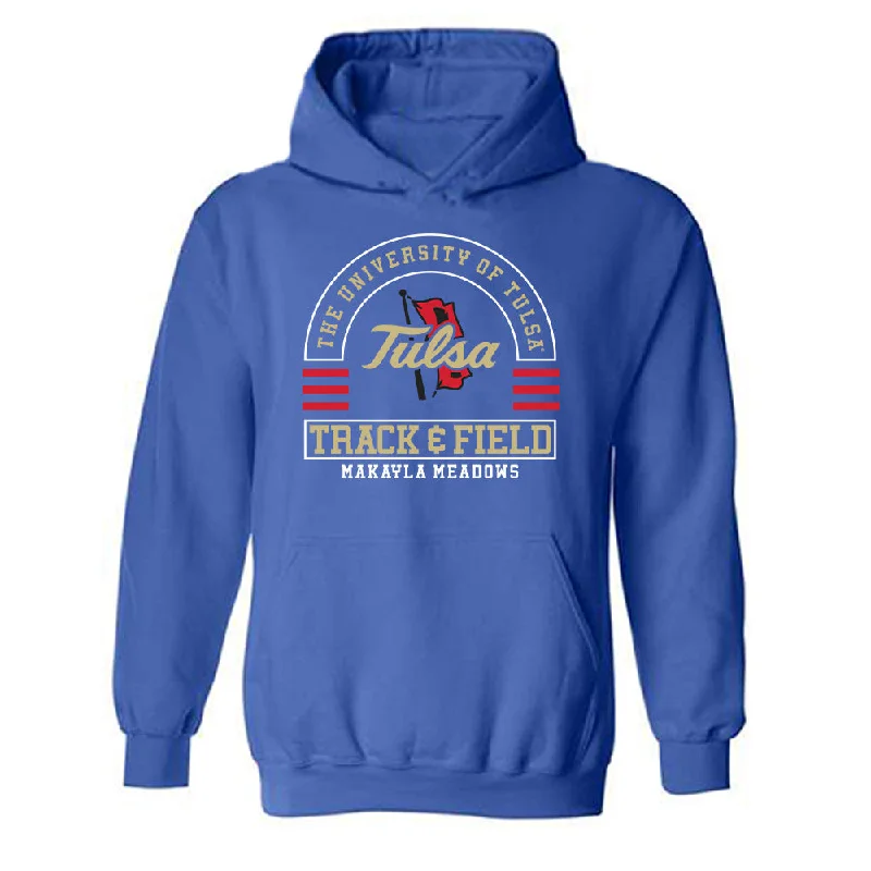 Tulsa - NCAA Women's Track & Field : Makayla Meadows - Classic Fashion Shersey Hooded Sweatshirt Hoodie with Toggle Buttons Decorative Unique