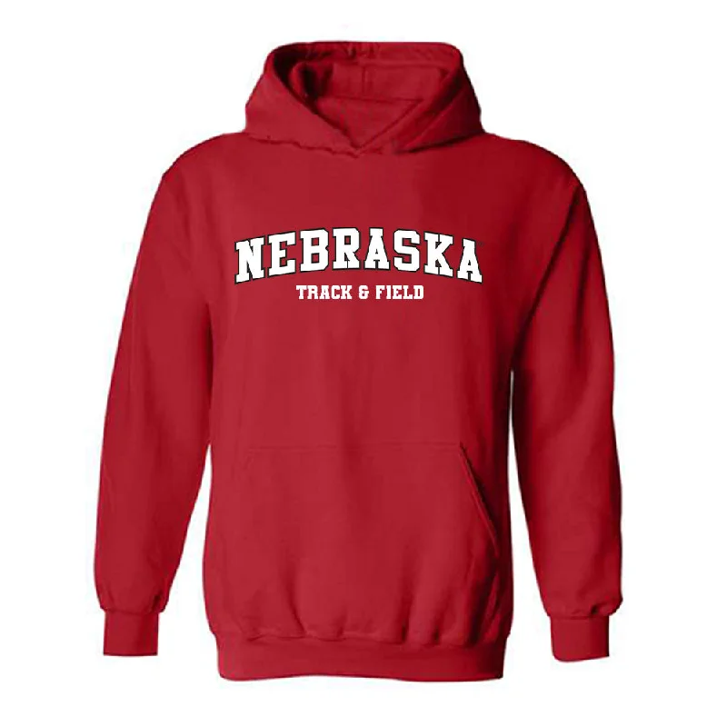 Nebraska - NCAA Women's Track & Field : Brooklyn Miller - Hooded Sweatshirt Zip Hoodie Drawstring Kangaroo Pocket