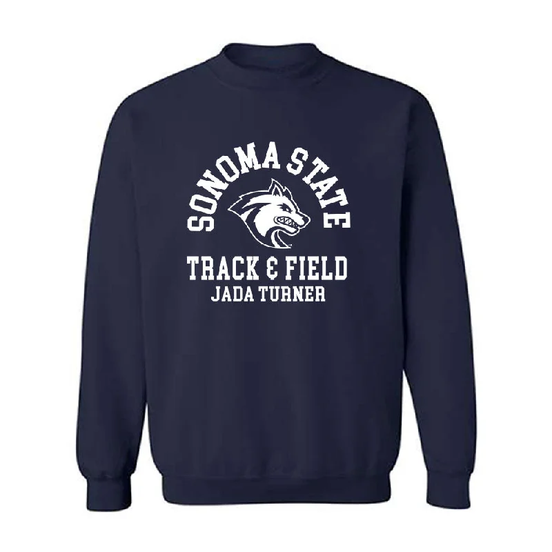 SSU - NCAA Women's Track & Field : Jada Turner - Crewneck Sweatshirt Hoodie with Ribbed Cuffs Snug Fit Comfort