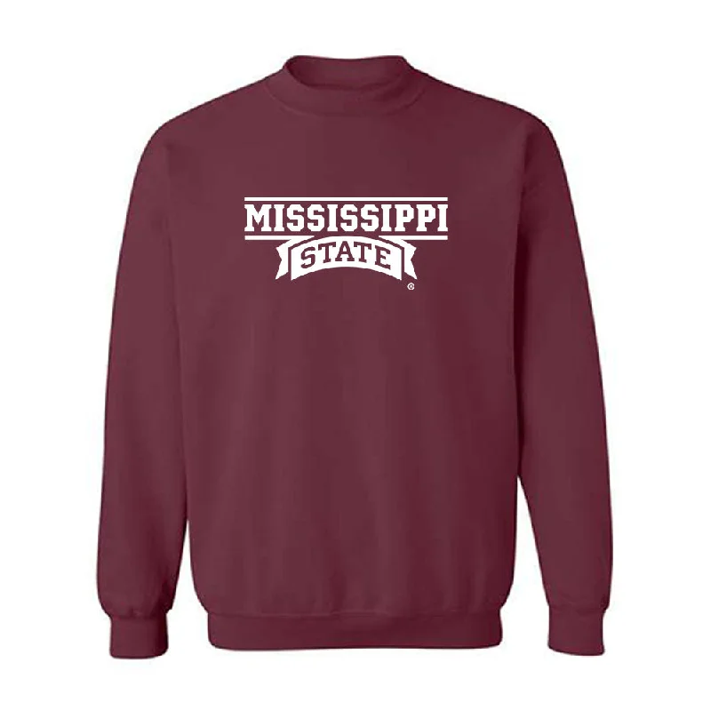 Mississippi State - NCAA Women's Track & Field : Jhordyn Stallworth - Classic Shersey Crewneck Sweatshirt Hoodie with Hem Patch Decorative Personalized