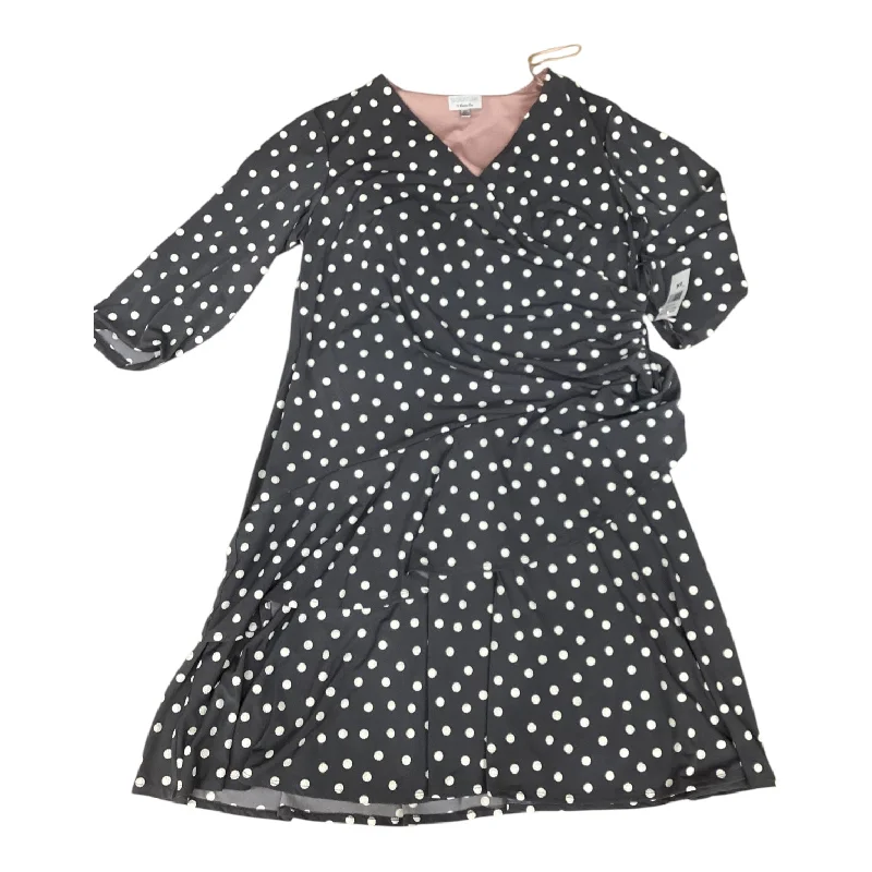 Dress Casual Midi By Robbie Bee In Grey & White, Size: 2x Tunics Timeless classic