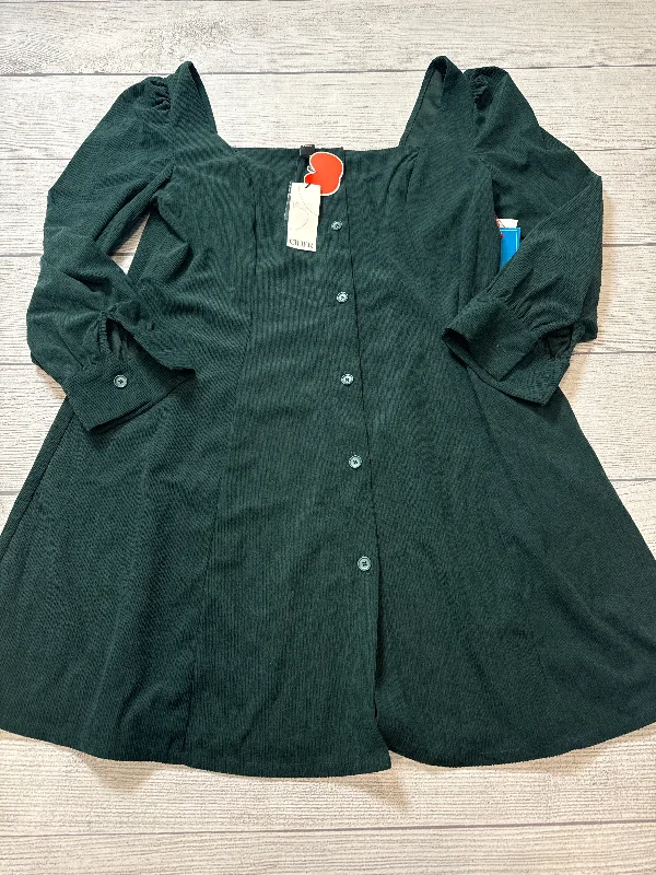 Dress Casual Short By Cider In Green, Size: 1x Tunics Trendy modern