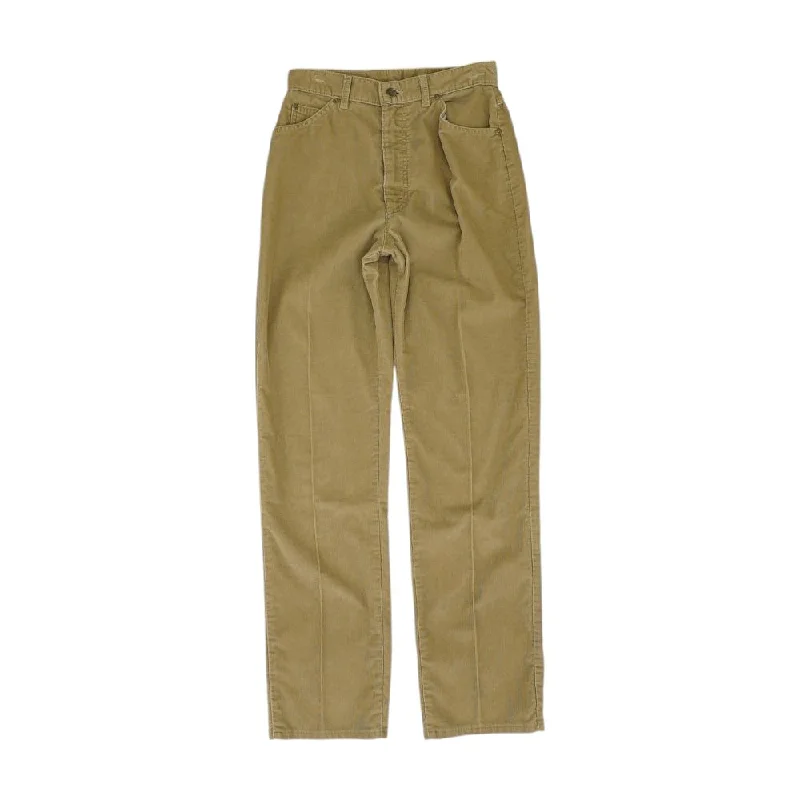 Tan Solid Chino Pants Relaxed Casual Leggings