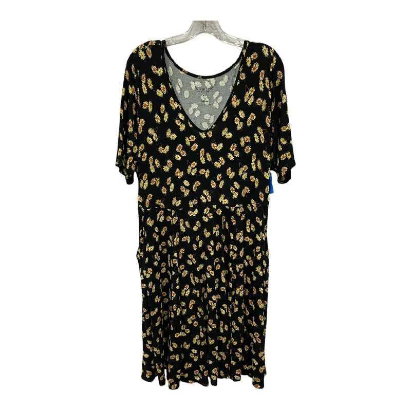 Dress Casual Maxi By Time And Tru In Black, Size:Xl Tunics Practical easy-care