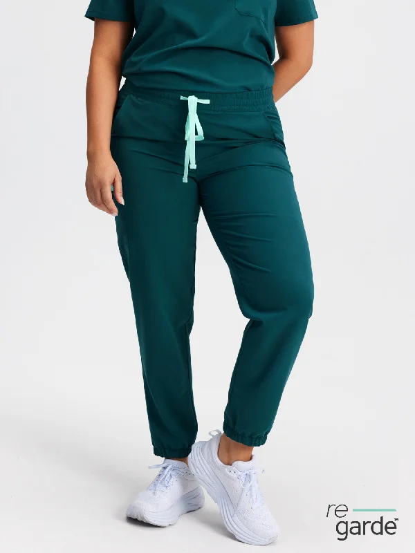ROSIE RE-GARDE™ - TEAL - Jogger Scrub Pants - SILVADUR™ Comfy Athletic Pants