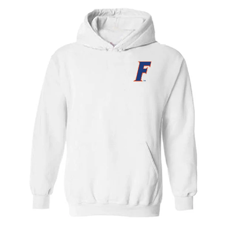 Florida - NCAA Women's Track & Field : Alyssa Banales - Hooded Sweatshirt Hoodie with Hem Fringe Bohemian Relaxed