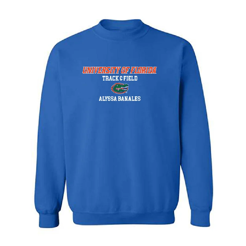 Florida - NCAA Women's Track & Field : Alyssa Banales - Classic Shersey Crewneck Sweatshirt Hoodie Jacket Zipper Layering