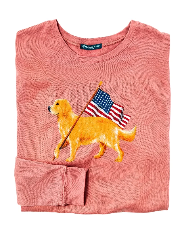 The American Golden Sweatshirt Hoodie with Hem Ribbing Snug Secure