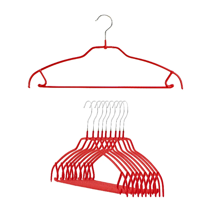 Silhouette Ultra Thin, 42-FTU, Pant Bar/Skirt Hook Hanger, Red Cozy Knit Pants