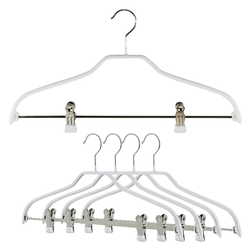 Silhouette, 40-FK, Pant Bar with Two Clips, White Casual Wide Pants