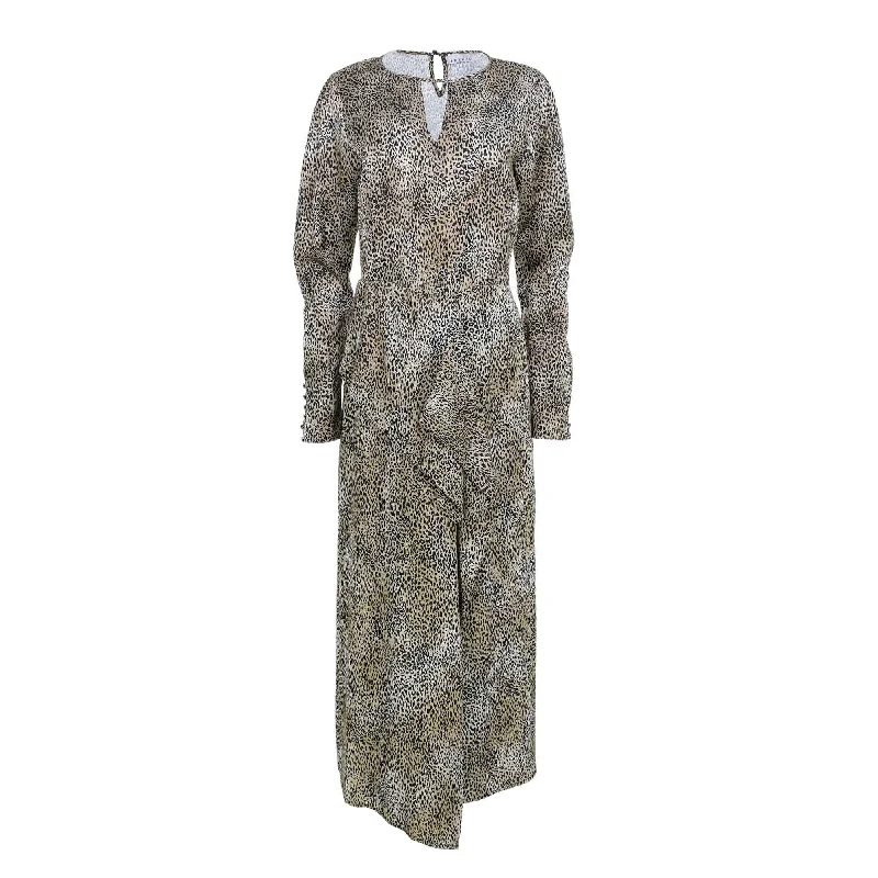 Sfizio Leopard Print Aurora Long Dress Tunics New arrival