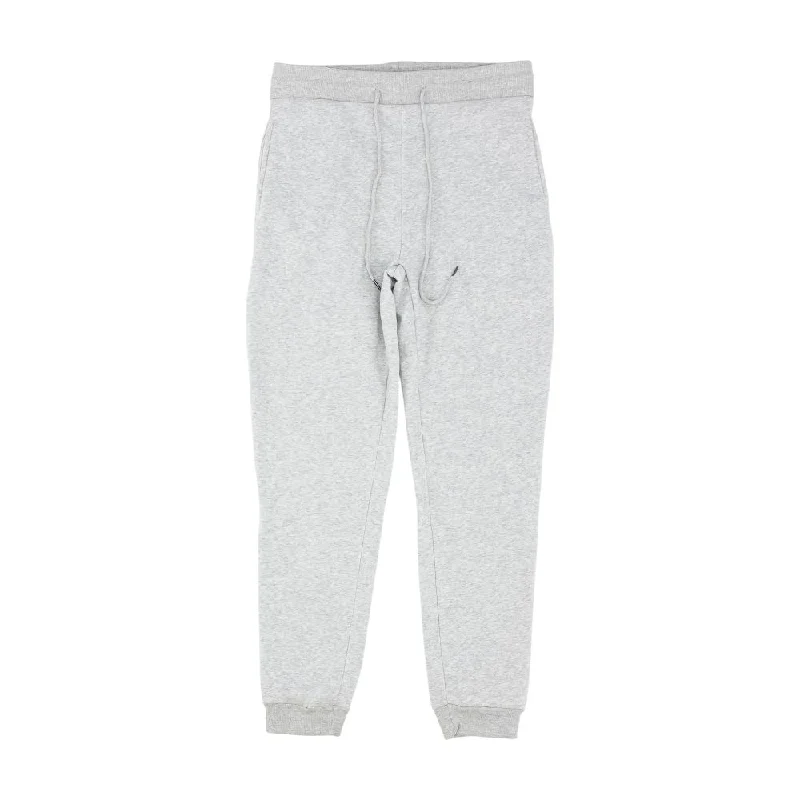 Gray Solid Joggers Pants Trendy High-Waist Trousers