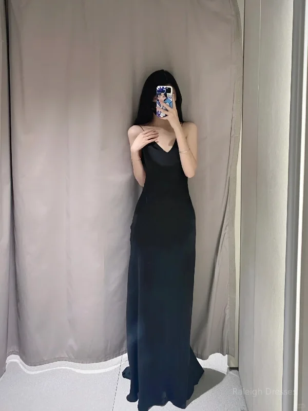 Black Prom Dress Couple, Prom Dresses Long For Teens,Party Dress Outfits Shopping Online Square Neckline Feminine