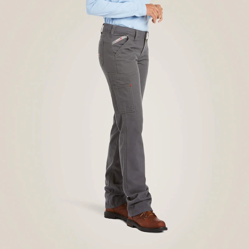 Ariat FR Stretch DuraLight Canvas Stackable Straight Leg Pant Style 10030254 Comfortable Fleece Pants