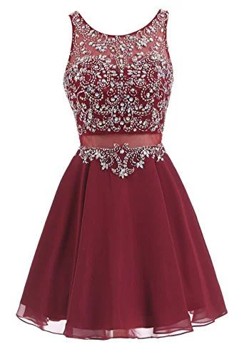 Burgundy Homecoming Dress,Short Dress,Graduation Party Dresses, Homecoming Dresses For Teens cg2893 Tunics Floral girly