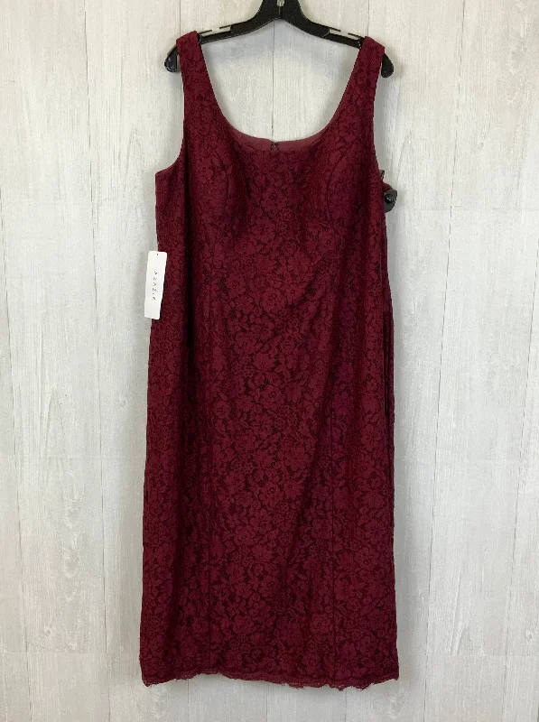 Dress Party Midi By Clothes Mentor In Red, Size: 2x Casual Short Summer