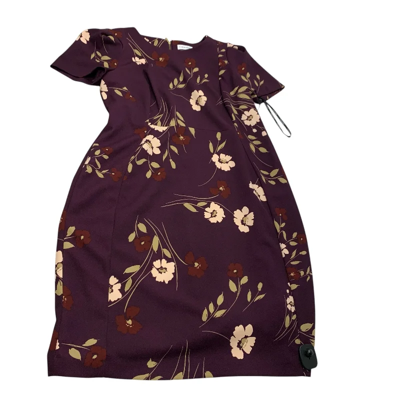 Dress Work By Calvin Klein In Purple, Size: Xl Tunics Brand named