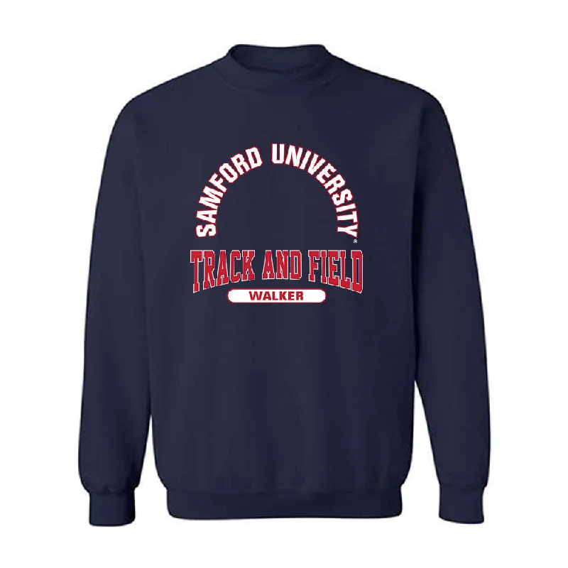 Samford - NCAA Women's Track & Field : Rashni Walker - Classic Fashion Shersey Crewneck Sweatshirt Hoodie with Applique Textured Unique