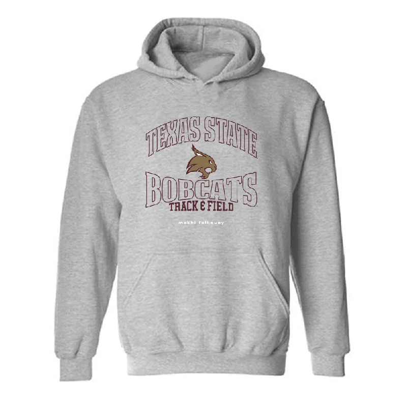 Texas State - NCAA Women's Track & Field : makhi falkquay - Hooded Sweatshirt Oversized Hoodie Comfort Casual