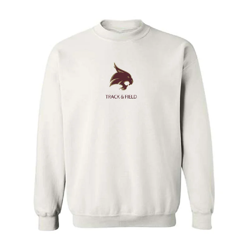 Texas State - NCAA Women's Track & Field : makhi falkquay - Crewneck Sweatshirt Zip Hoodie Drawstring Kangaroo Pocket
