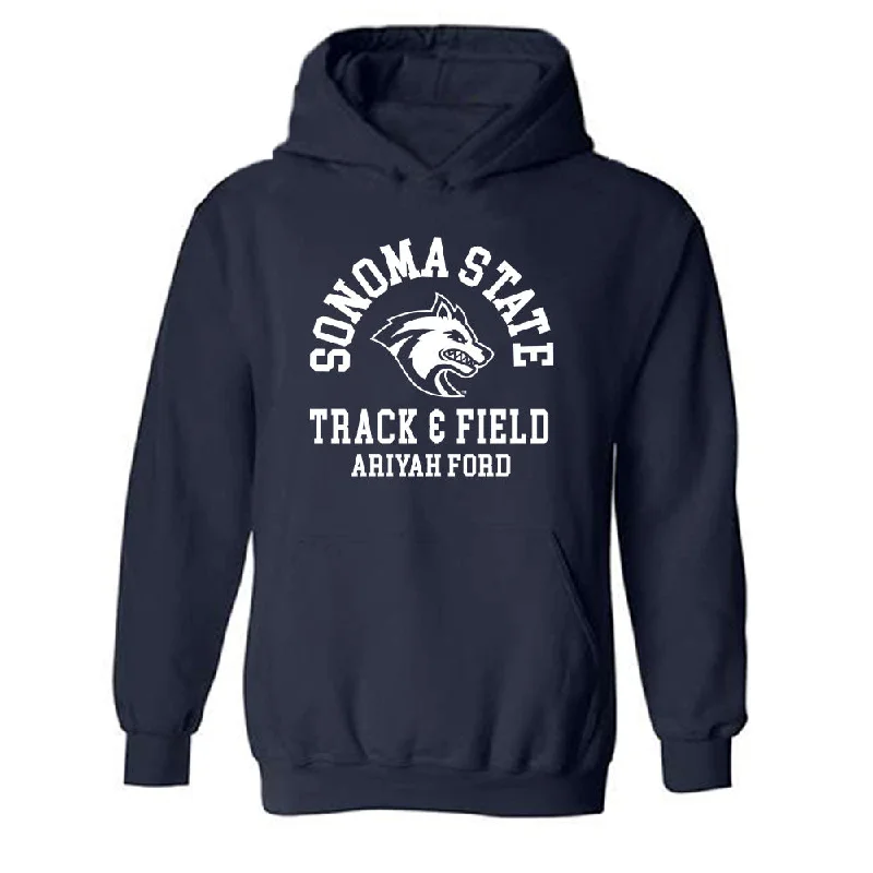 SSU - NCAA Women's Track & Field : Ariyah Ford - Hooded Sweatshirt Cotton Hoodie Fleece Lining Warmth