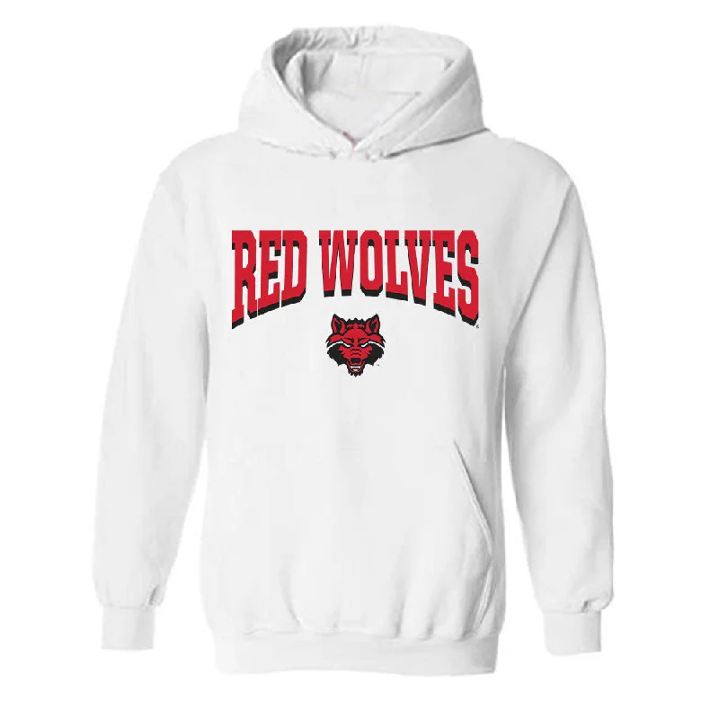 Arkansas State - NCAA Women's Track & Field : Kneila Watson - Hooded Sweatshirt Hoodie with Turtle Neck Cozy Winter