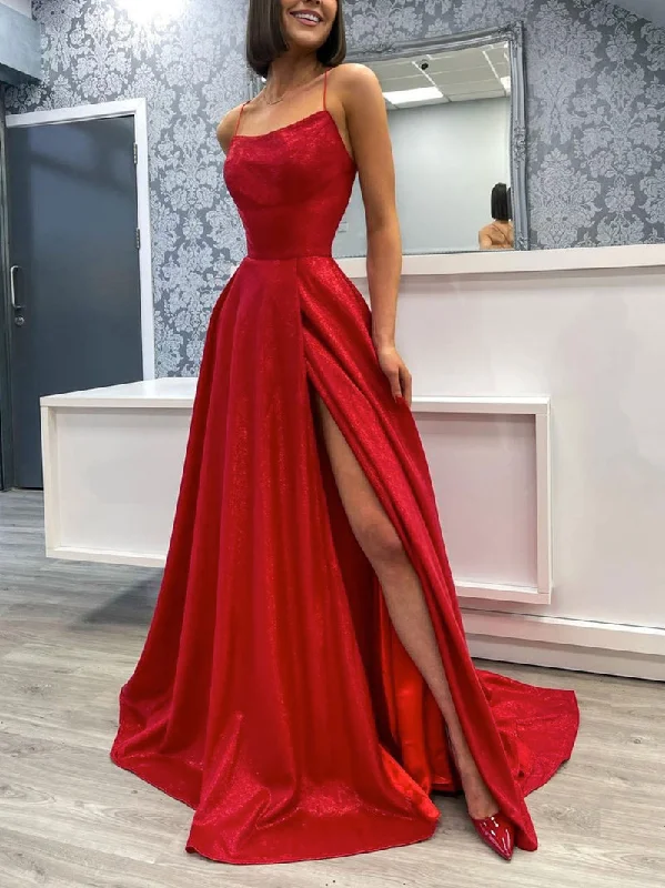 Simple Burgundy Satin Long Prom Dress Evening Party Dress,F04757 Tunics Designer luxury