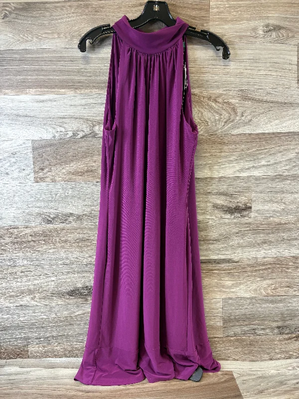 Dress Casual Maxi By Lauren By Ralph Lauren In Purple, Size: Xl Tunic Top Casual