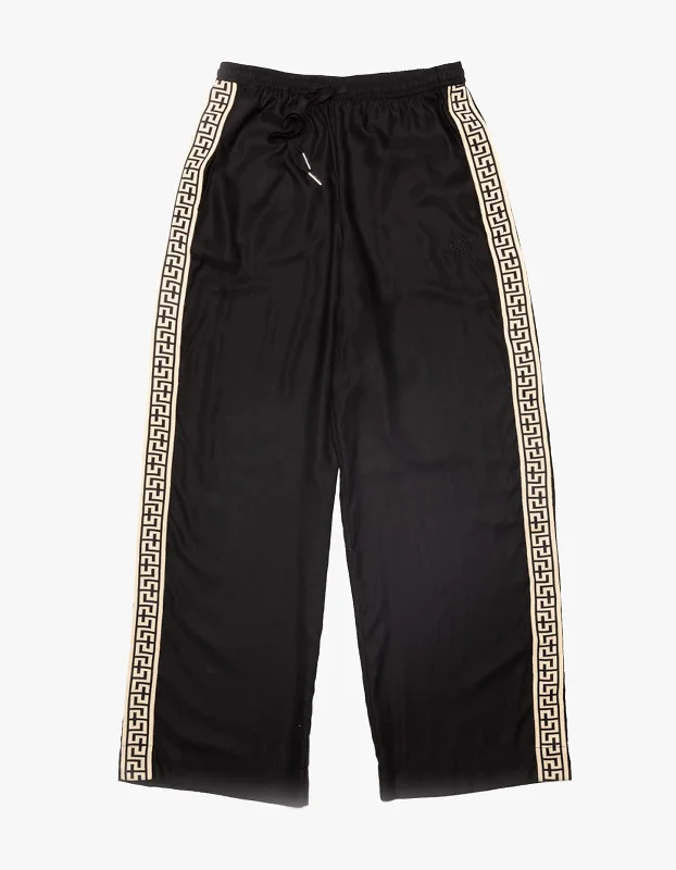 Geo Vacay Pant - Black Formal Linen Trousers