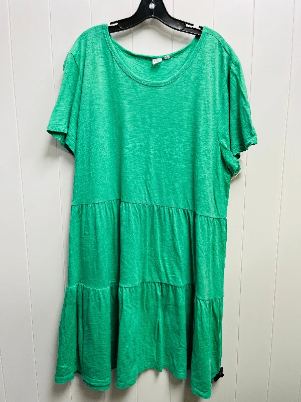 Dress Casual Short By Gap In Green, Size: Xxl Tunics Lace romantic