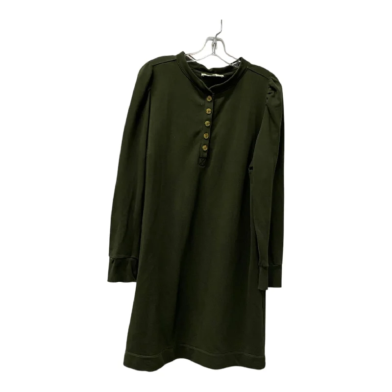 Dress Casual Short By Loft In Green, Size:Xl Tunics Silk luxurious