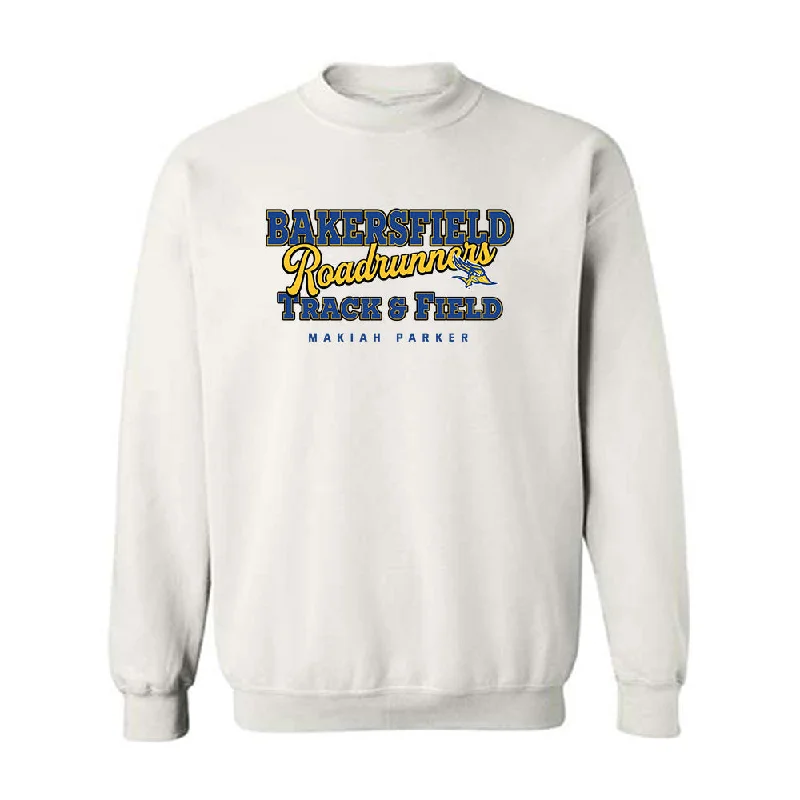 CSU Bakersfield - NCAA Women's Track & Field : Makiah Parker - Classic Fashion Shersey Crewneck Sweatshirt Hoodie with Emblem Brand Identity