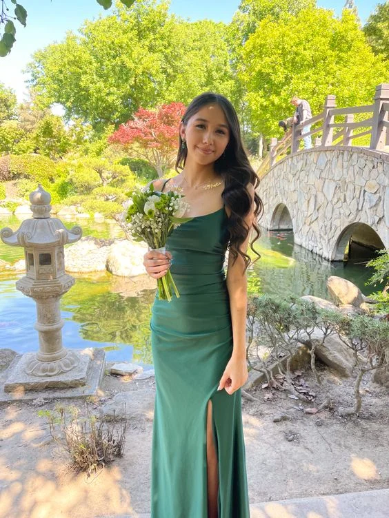Simple Green Empire Long Prom Dress Party Dress,DP779 Tunics Essential wardrobe