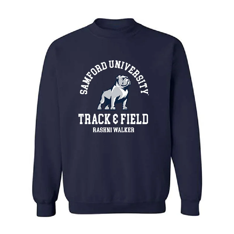 Samford - NCAA Women's Track & Field : Rashni Walker - Classic Fashion Shersey Crewneck Sweatshirt Hoodie with Zipper Versatile Modern